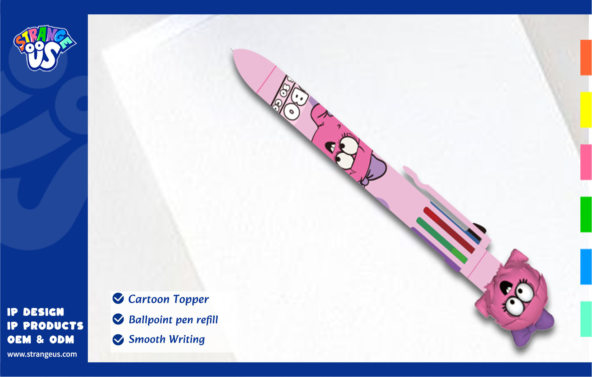 Cute Monster Click Pens