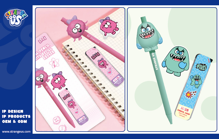 Cute Monster Click Pens