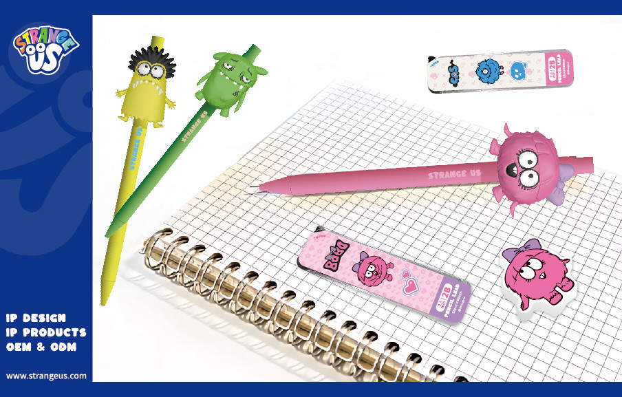 Cute Monster Click Pens