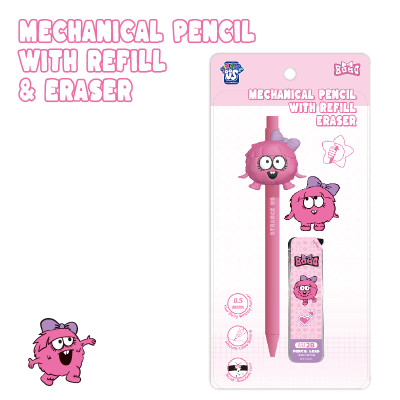 Monster Mechanical Pencil With Refill & Eraser