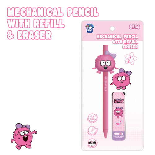 Monster Mechanical Pencil With Refill & Eraser
