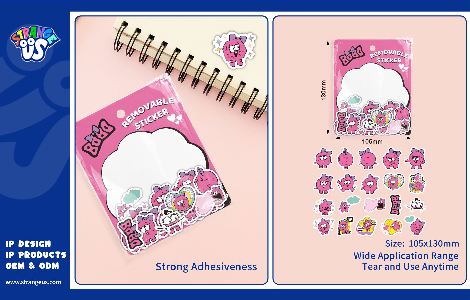 Cute Monster Click Pens