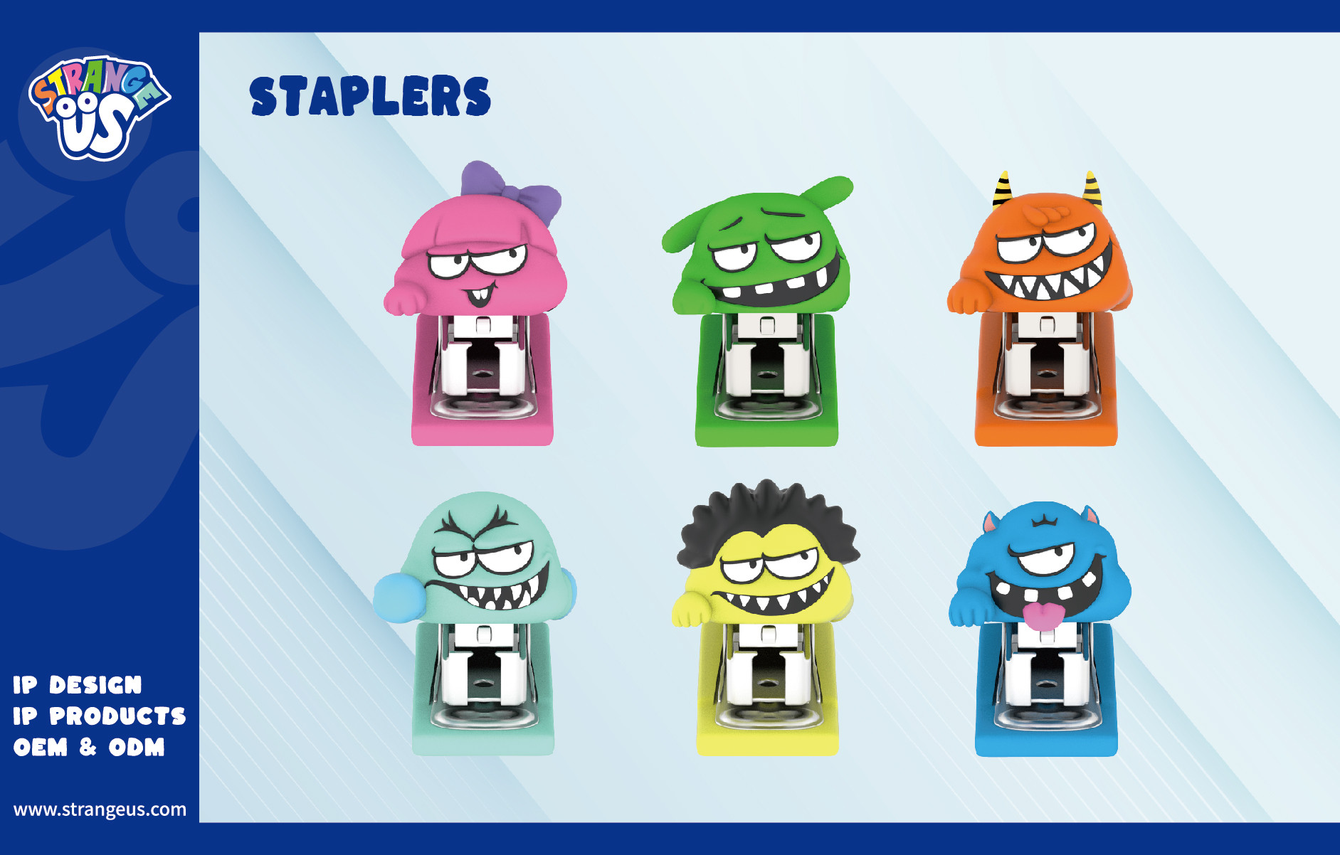 Cute Monster Click Pens