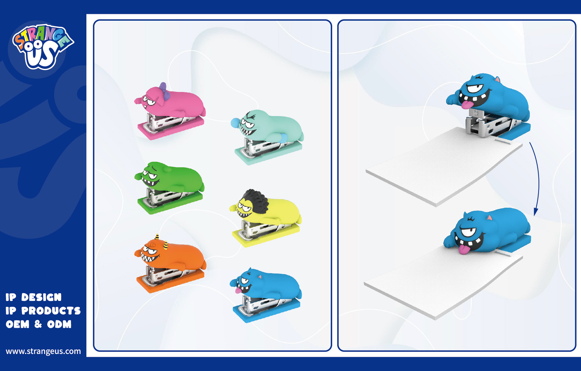 Cute Monster Click Pens