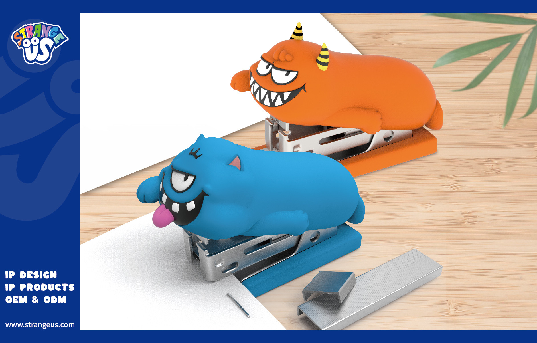 Cute Monster Click Pens