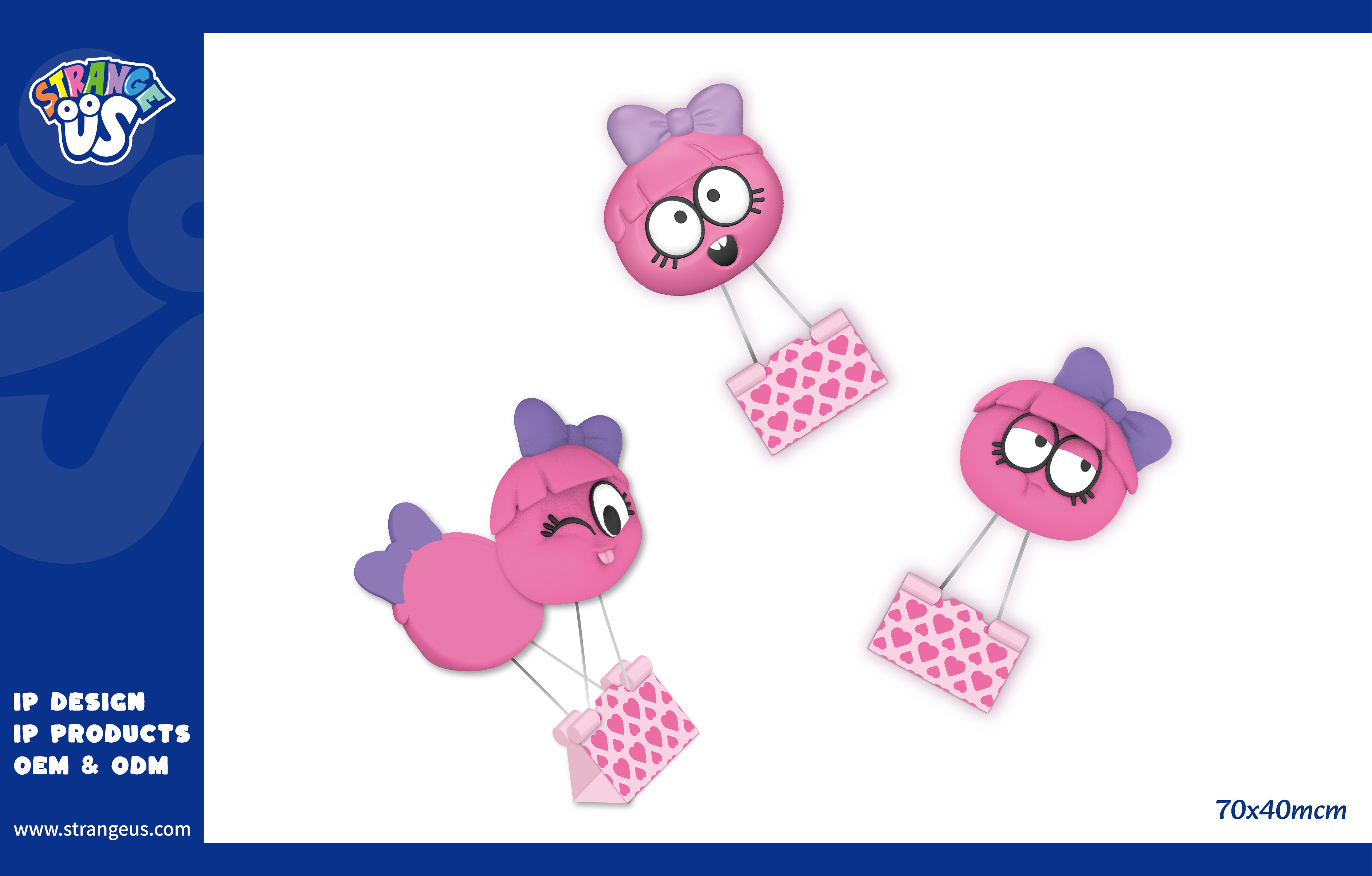 Cute Monster Click Pens