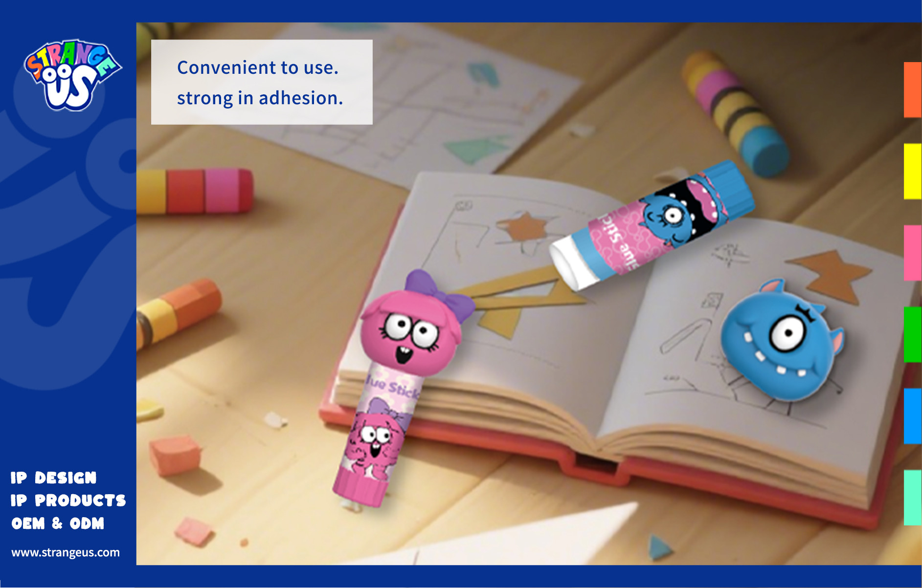 Cute Monster Click Pens