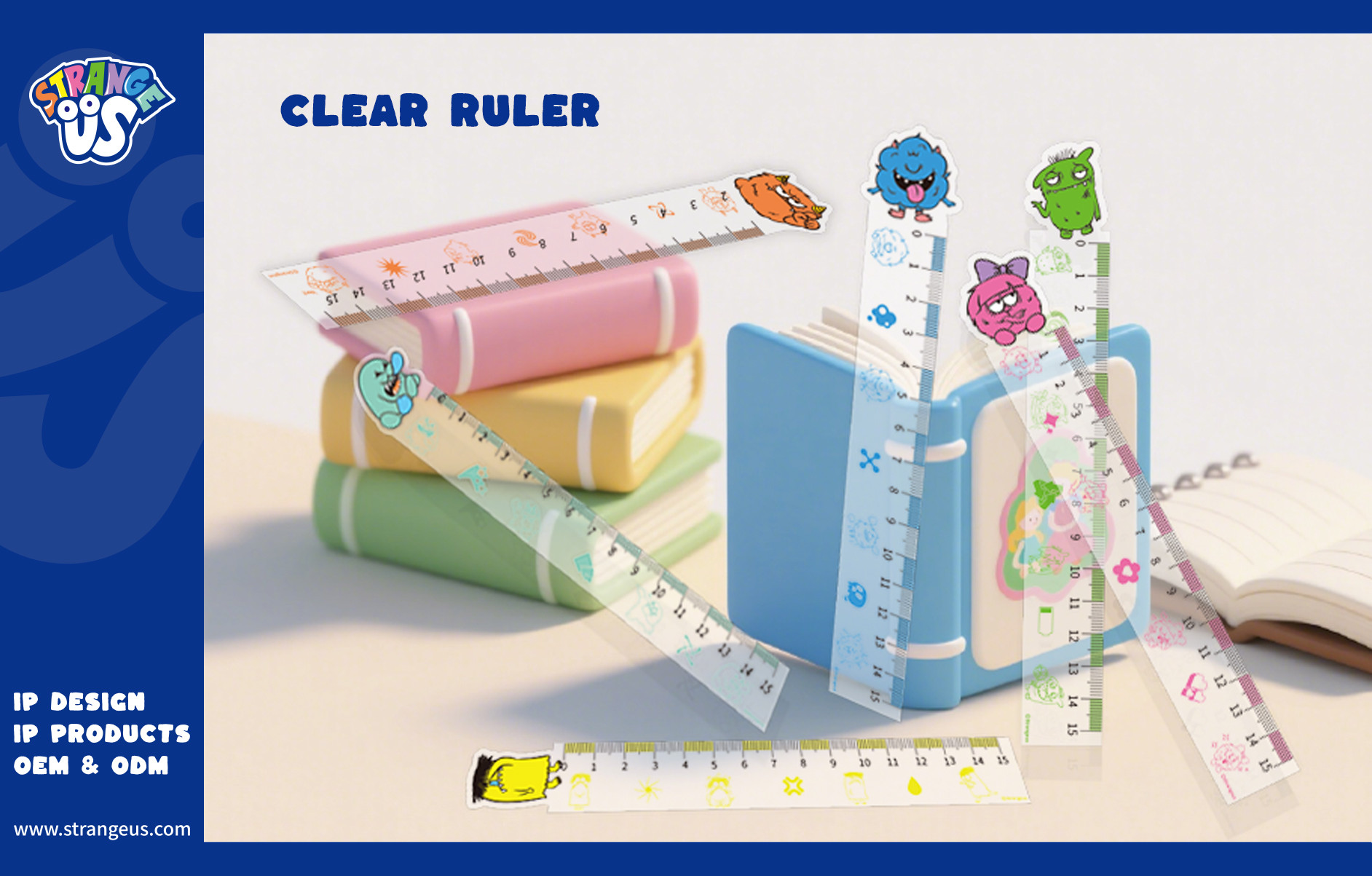 Cute Monster Click Pens