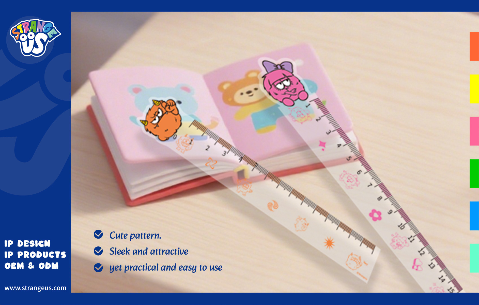 Cute Monster Click Pens