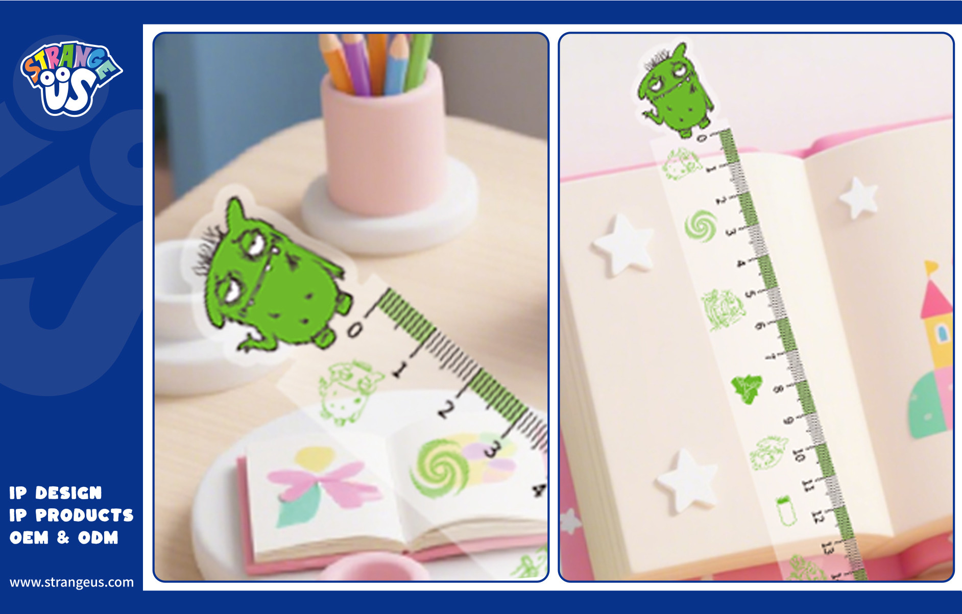 Cute Monster Click Pens