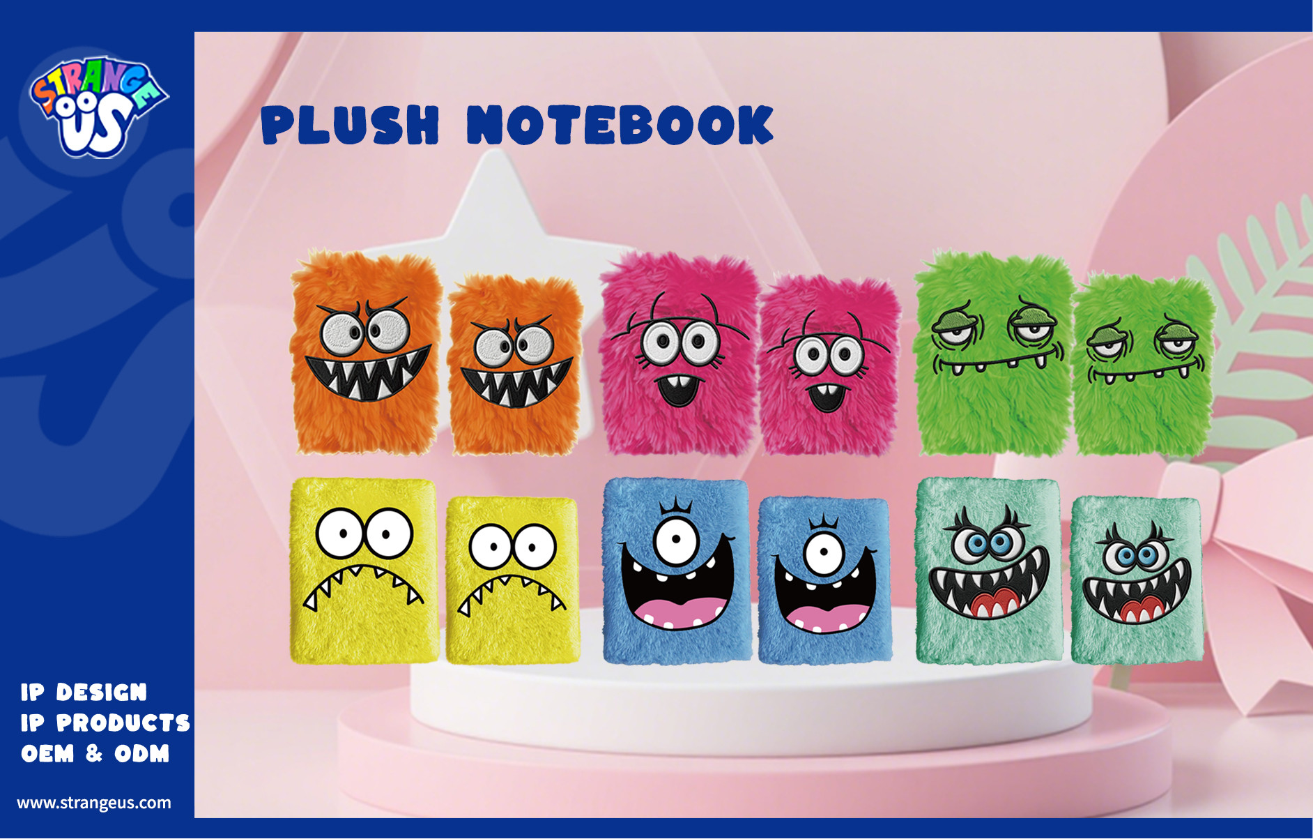 Cute Monster Click Pens