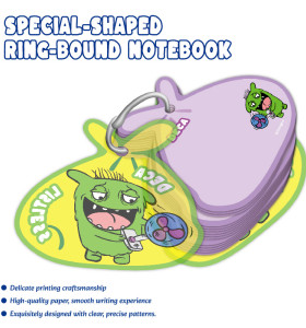 Monster Special-Shaped Ring-Bound Notebook