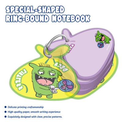 Monster Special-Shaped Ring-Bound Notebook