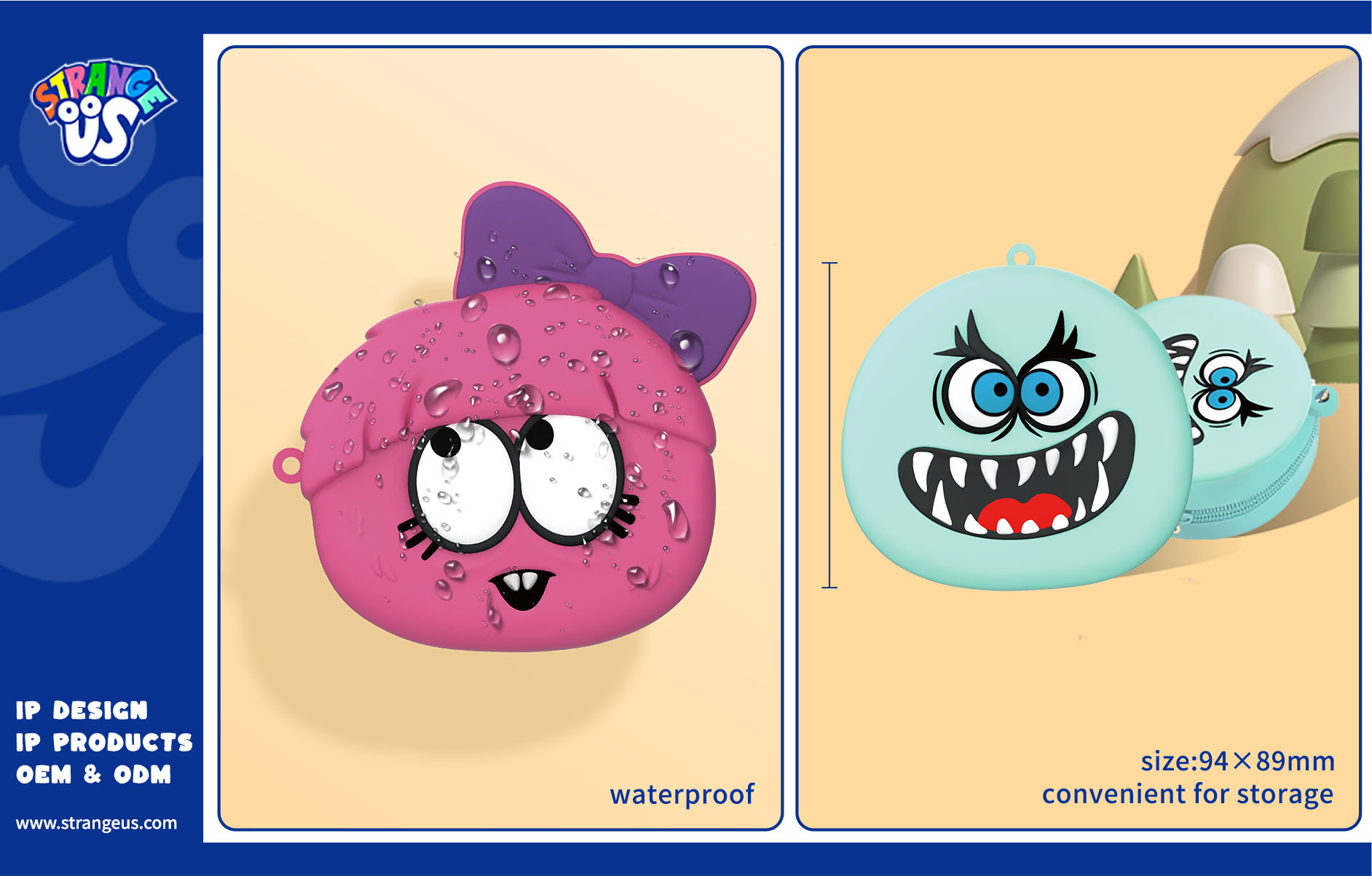 Cute Monster Click Pens