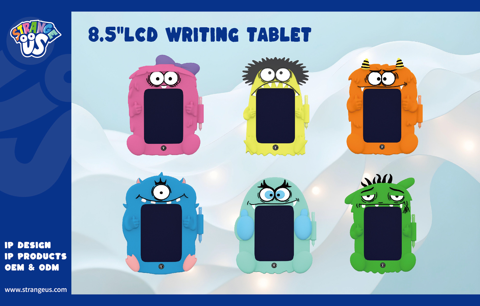 Cute Monster Click Pens