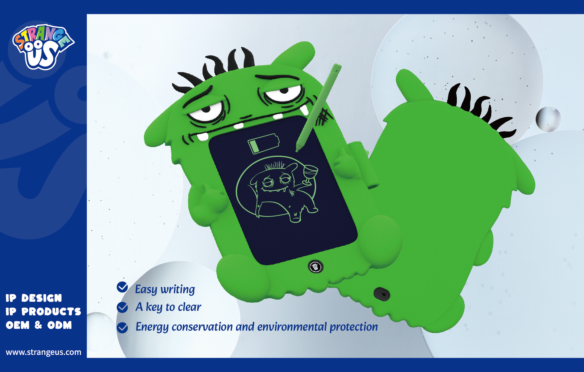 Cute Monster Click Pens