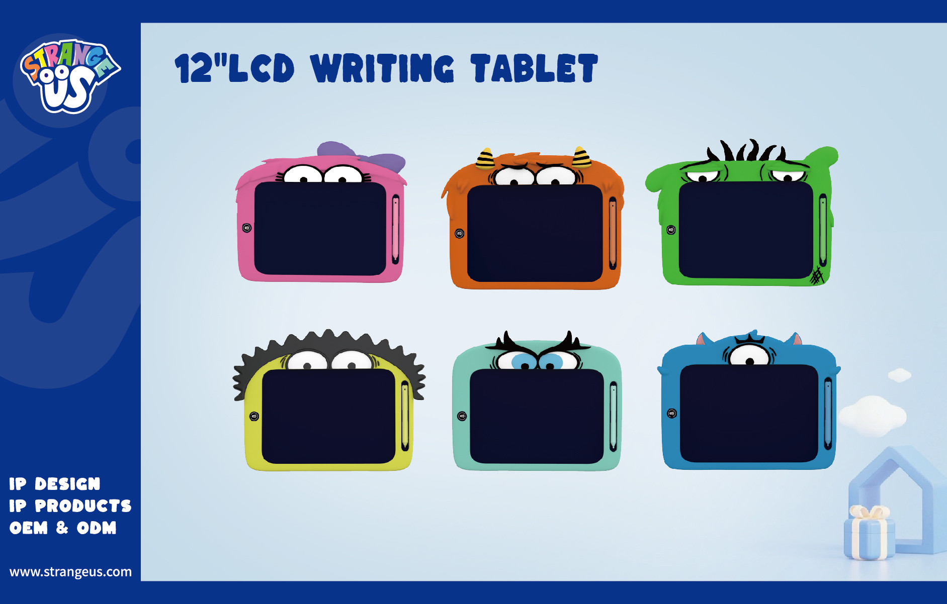 Cute Monster Click Pens