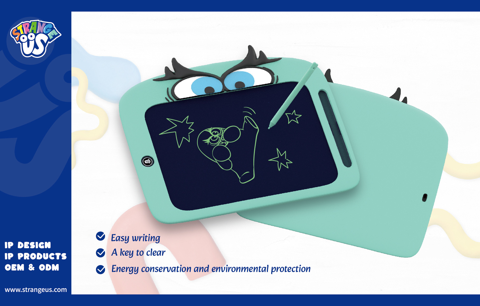 Cute Monster Click Pens