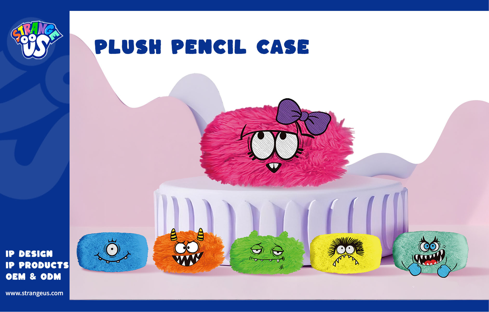 Cute Monster Click Pens