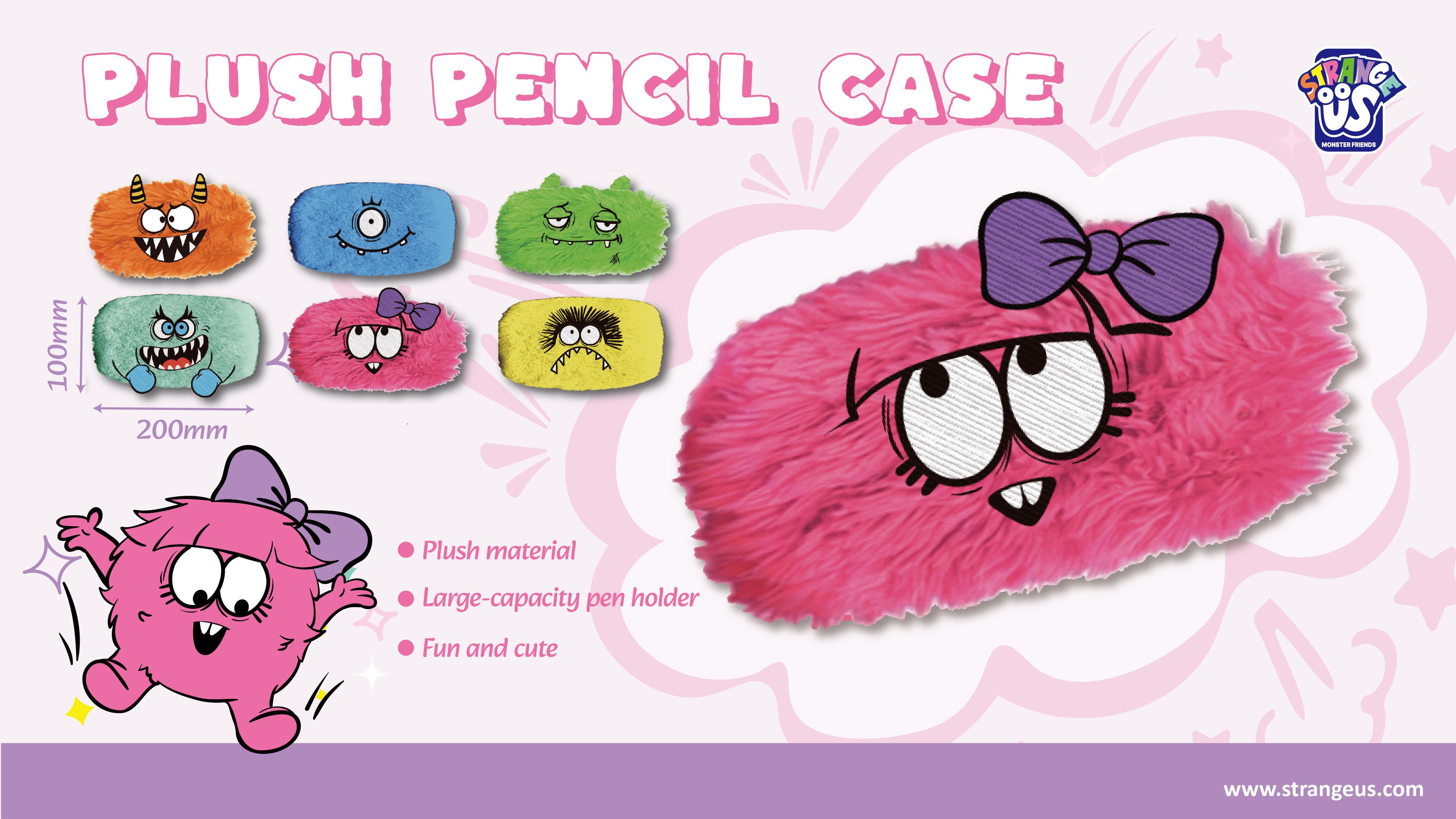 Cute Monster Click Pens