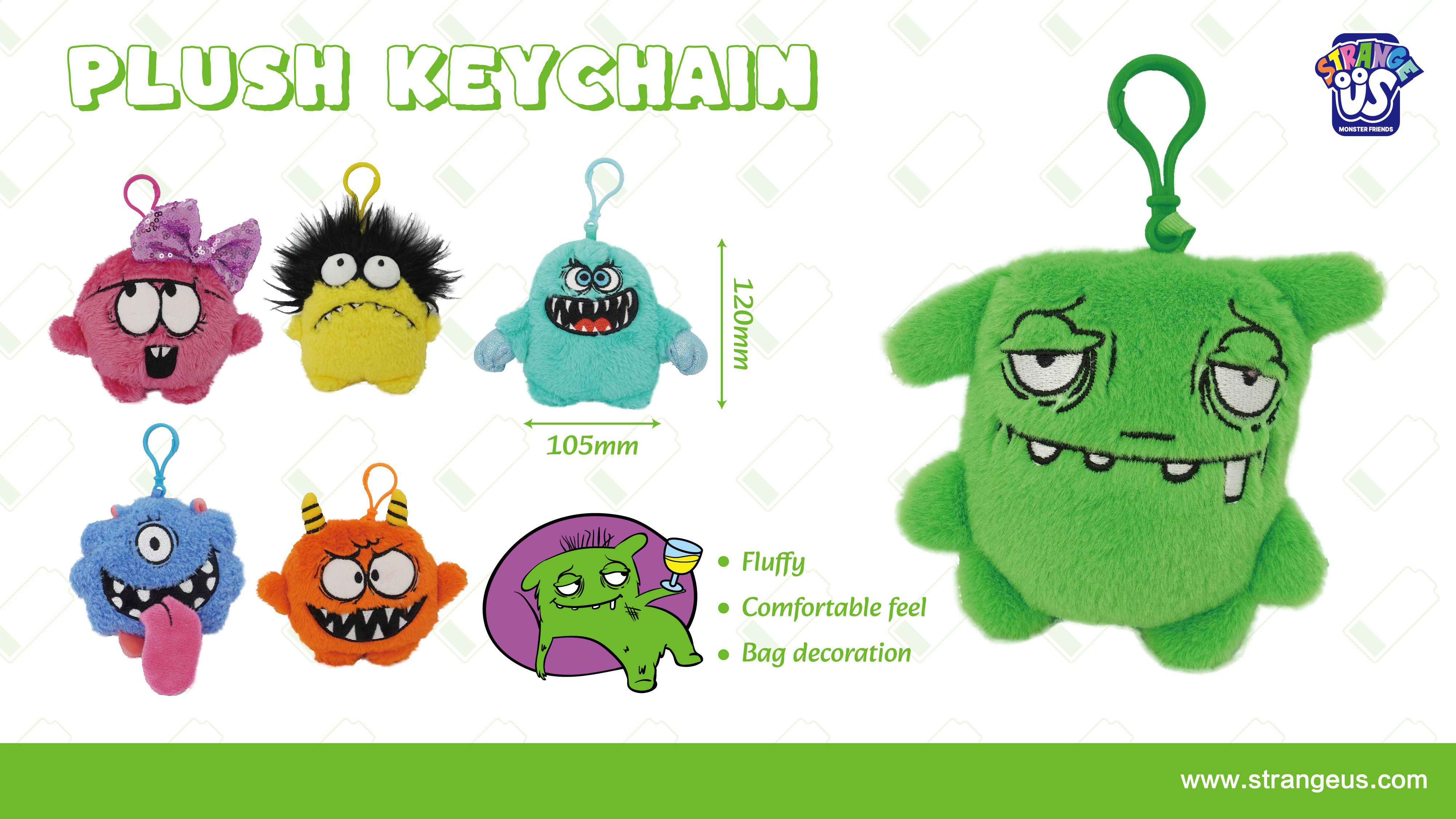 Cute Monster Click Pens