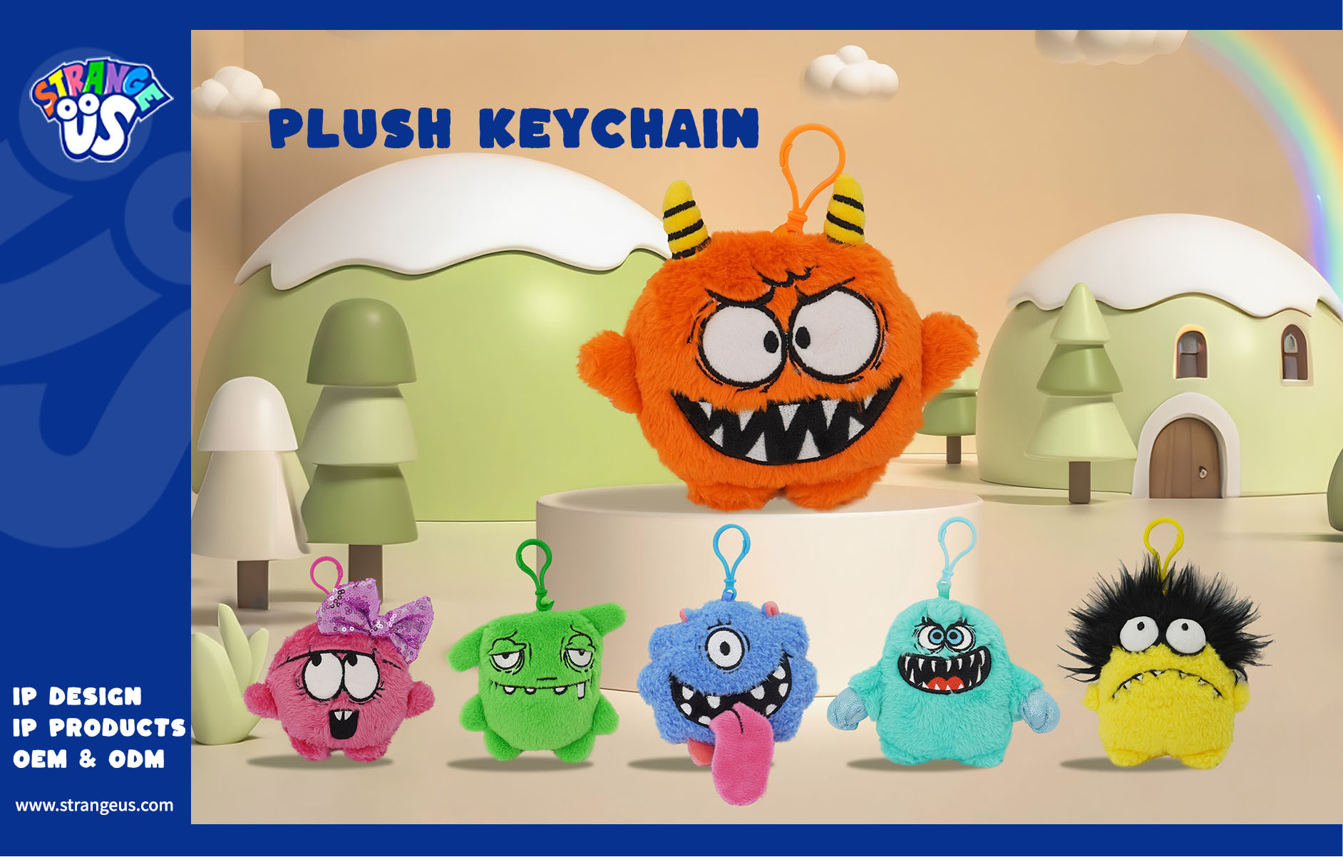 Cute Monster Click Pens