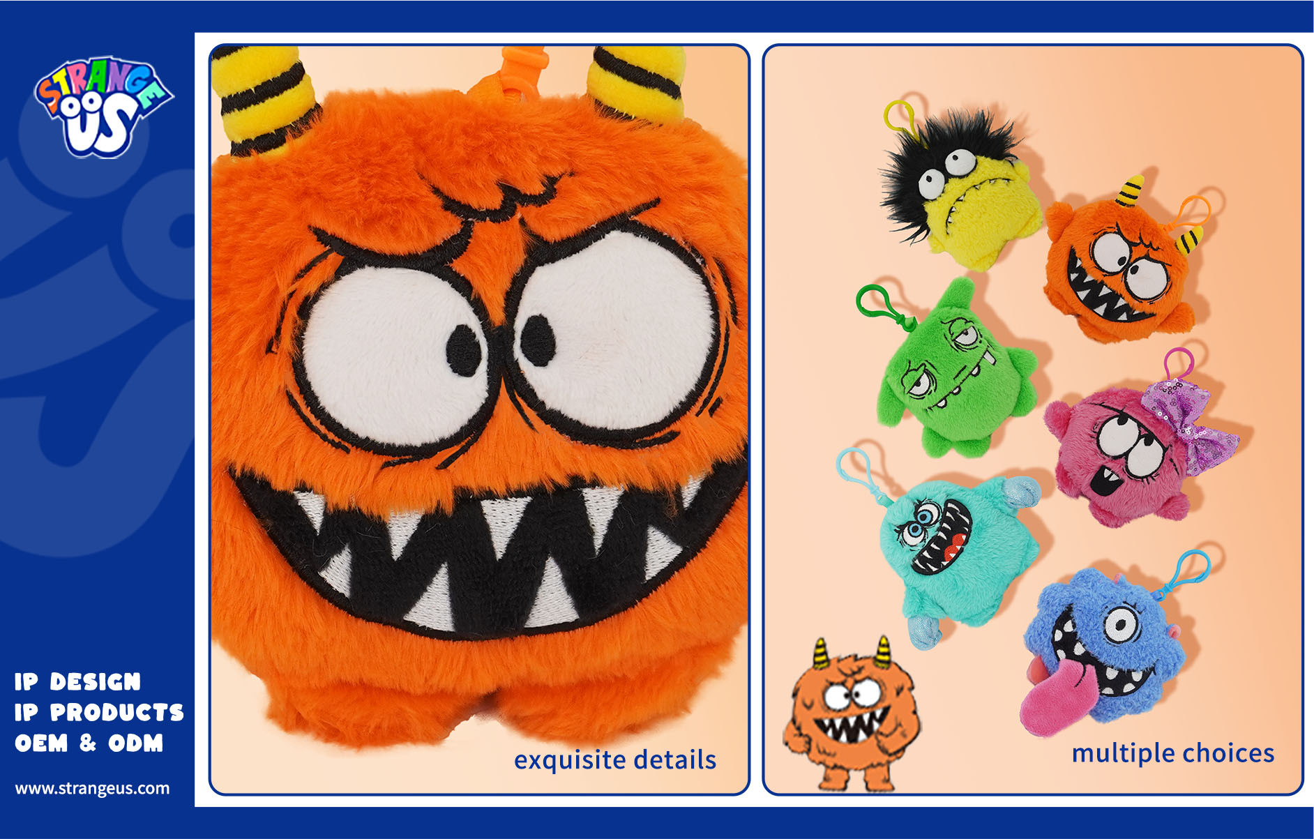 Cute Monster Click Pens