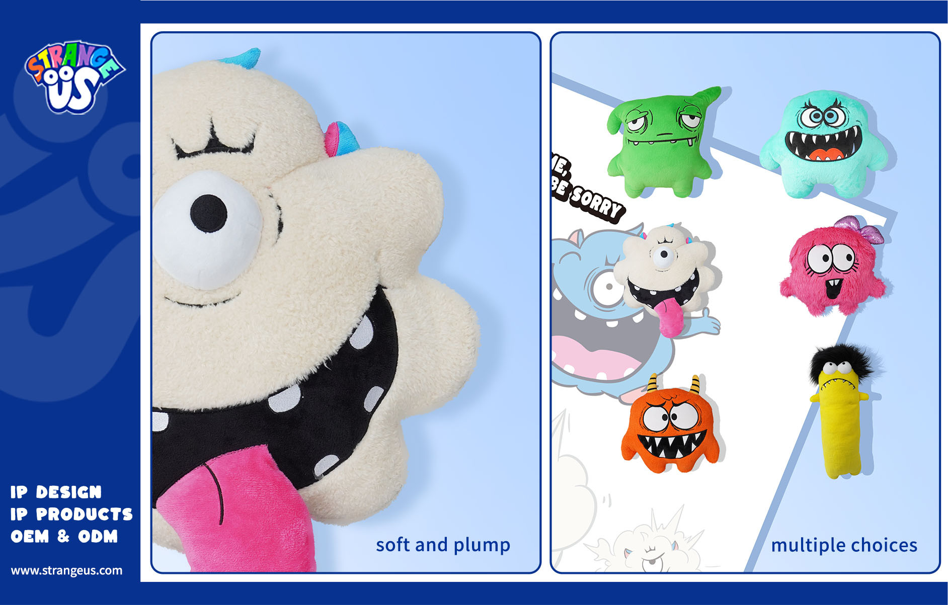 Cute Monster Click Pens