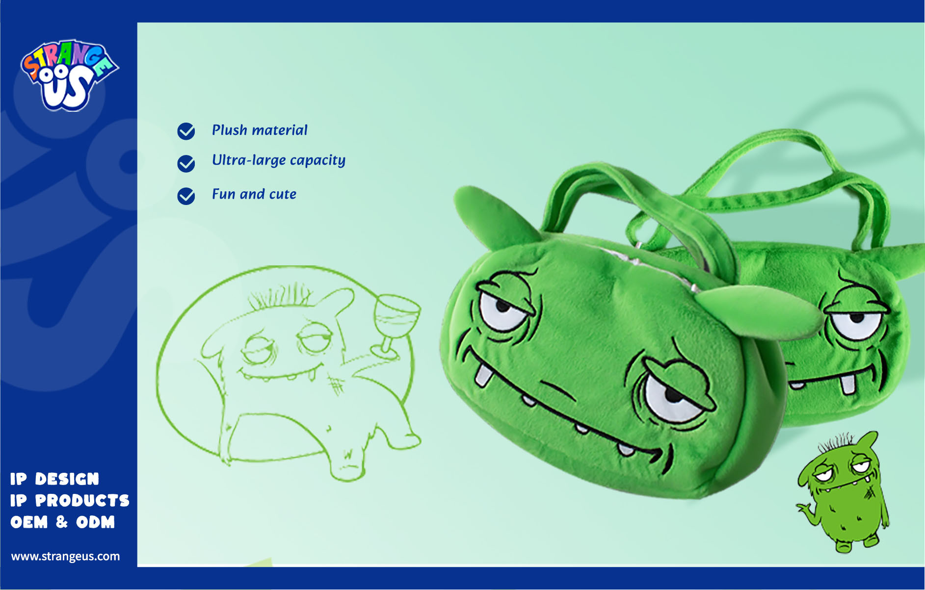 Cute Monster Click Pens