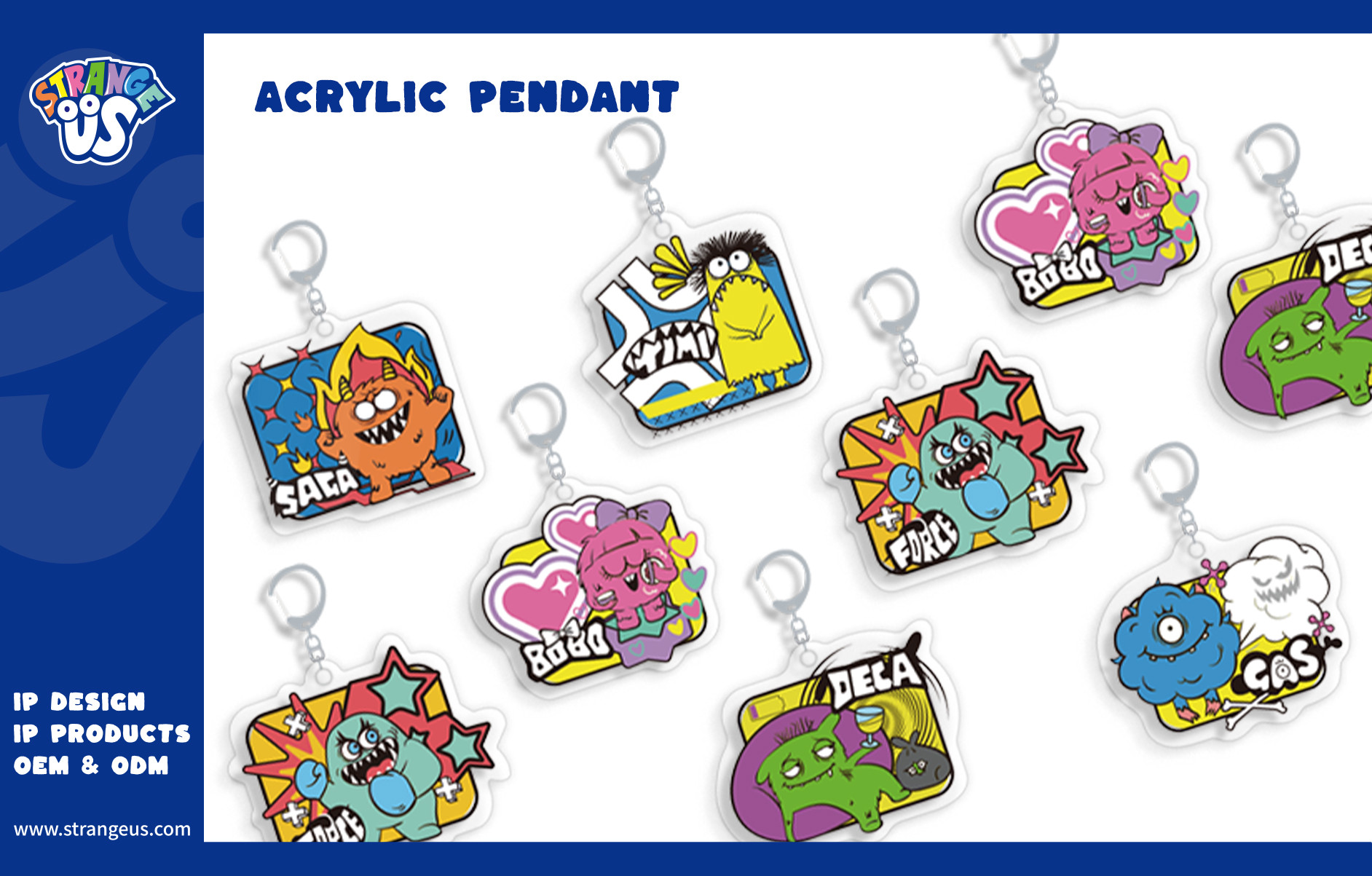 Cute Monster Click Pens