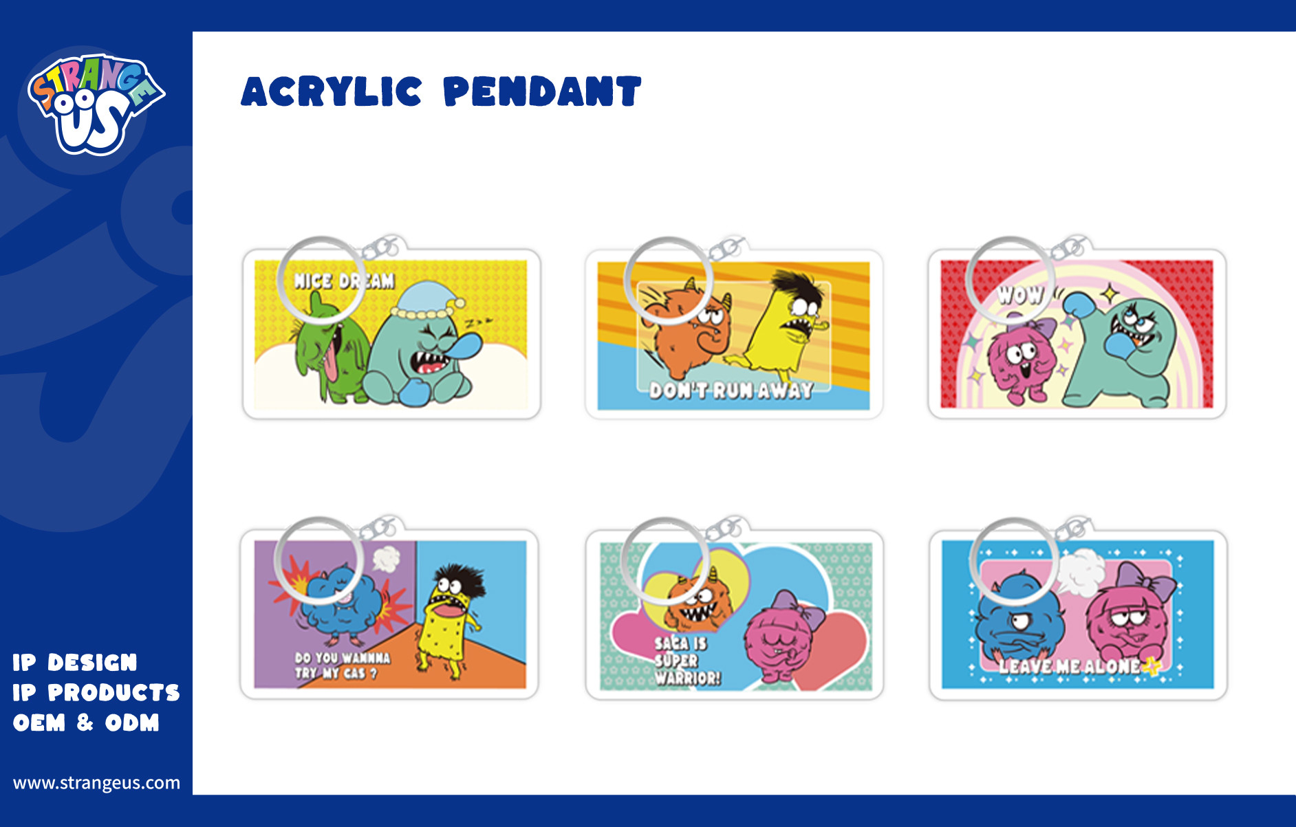 Cute Monster Click Pens