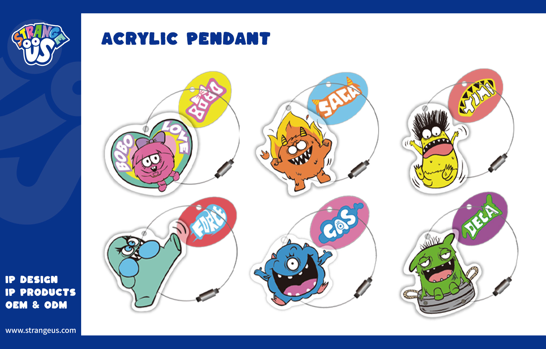 Cute Monster Click Pens