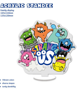 Monster Acrylic Standee - family display