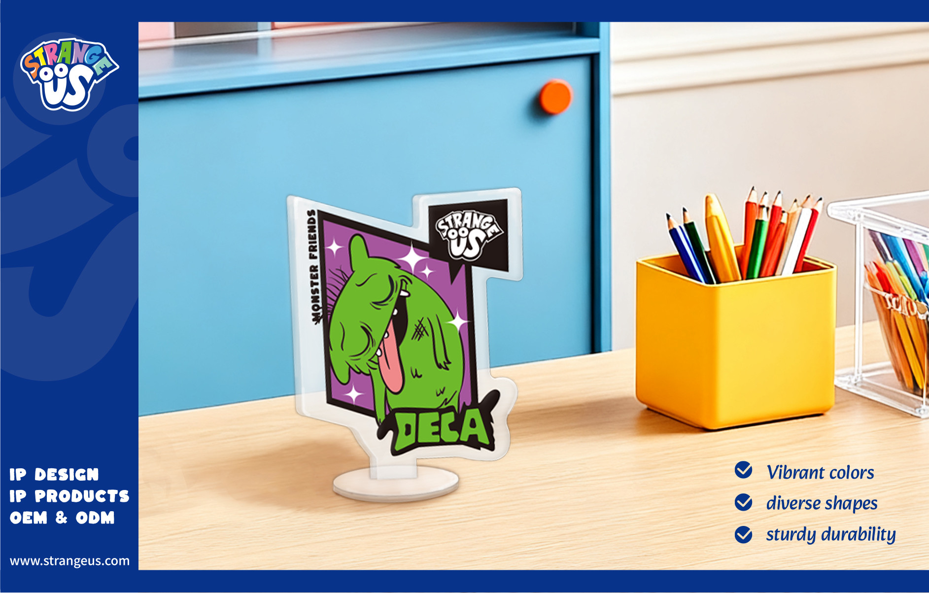 Cute Monster Click Pens