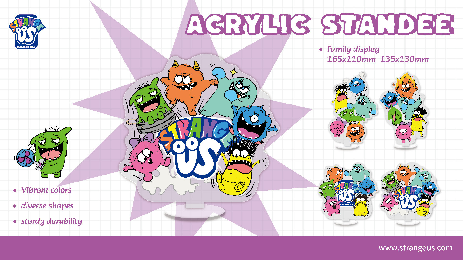 Cute Monster Click Pens