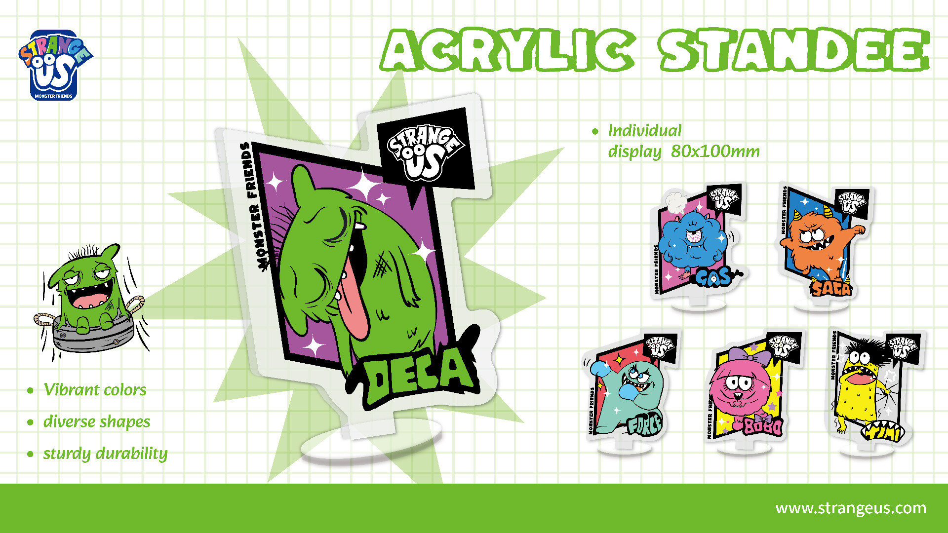 Cute Monster Click Pens