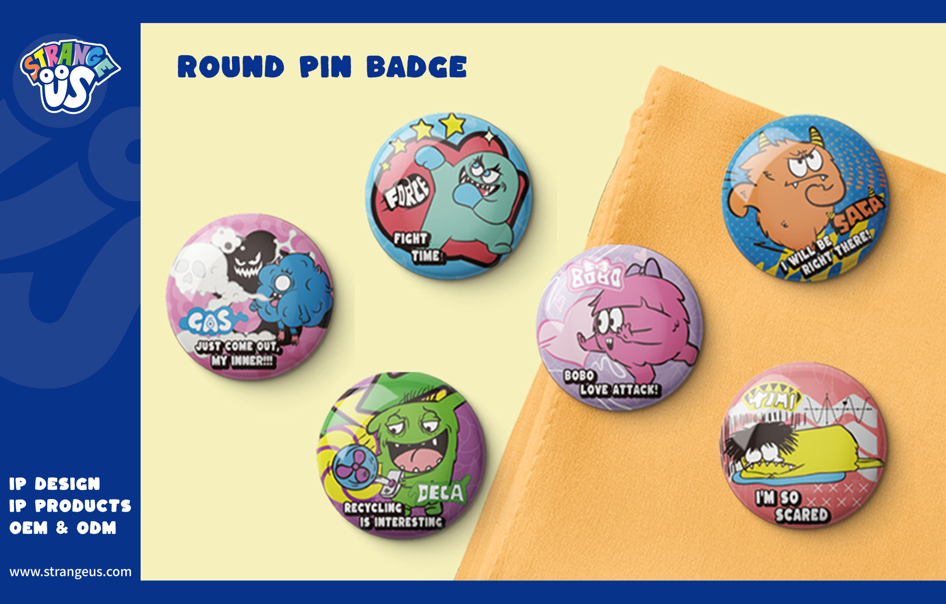 Cute Monster Click Pens