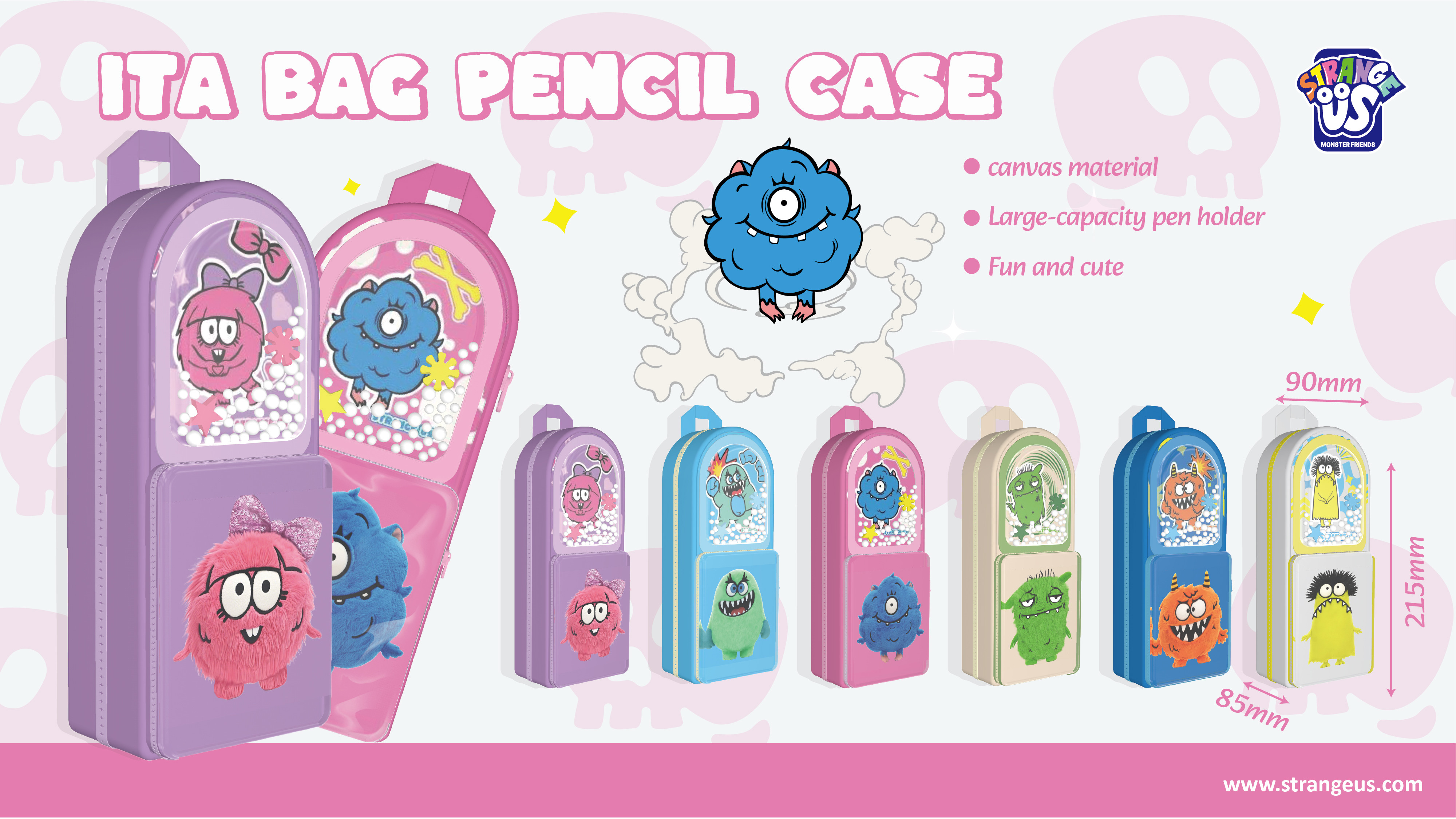 Cute Monster Click Pens