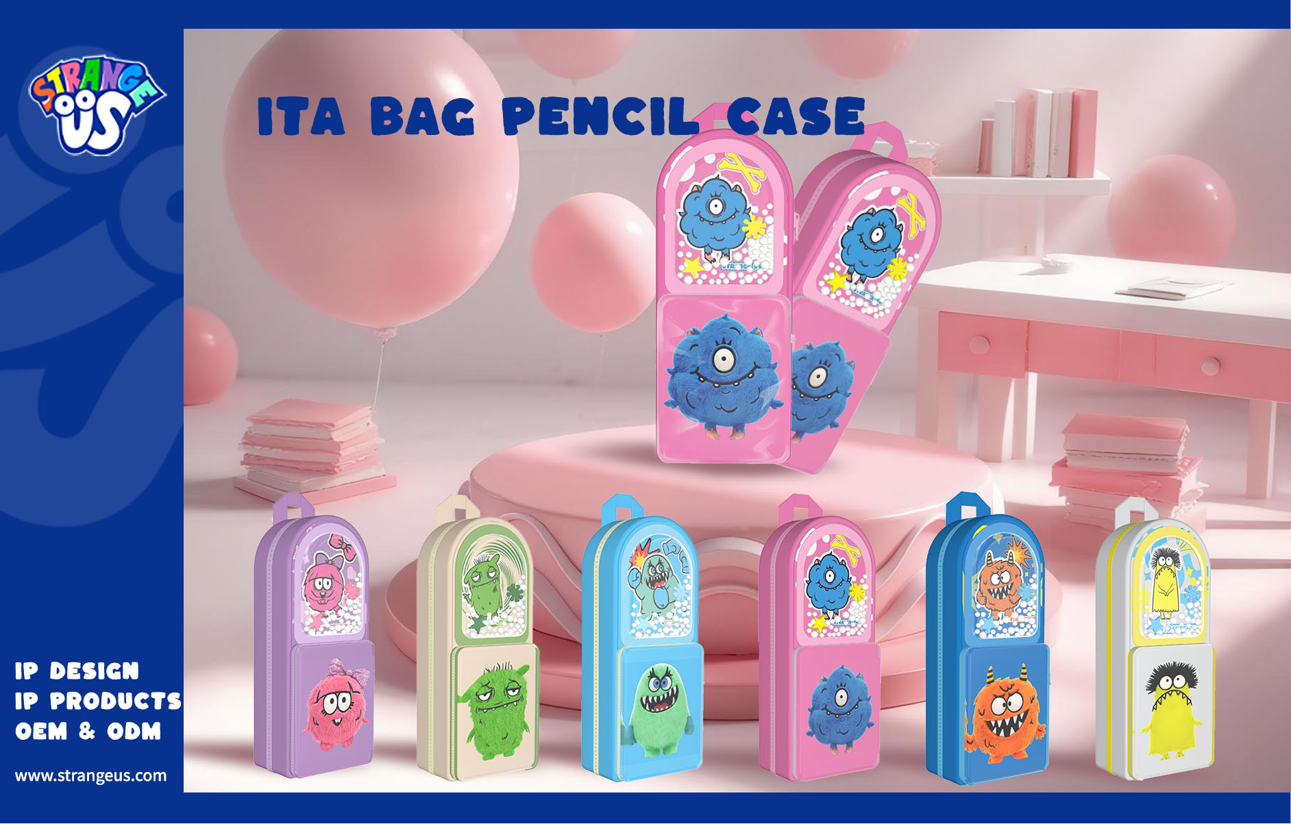 Cute Monster Click Pens