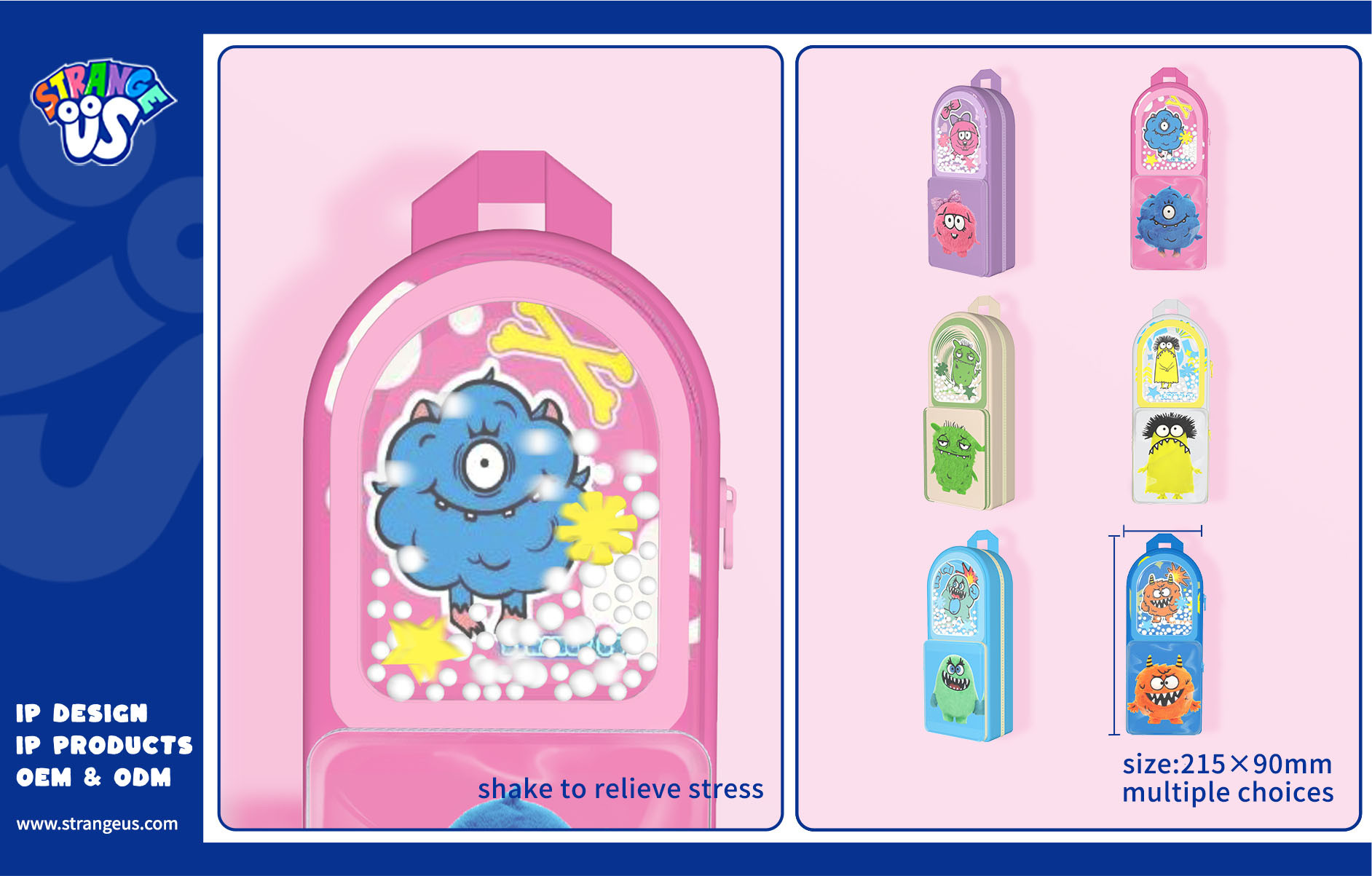 Cute Monster Click Pens