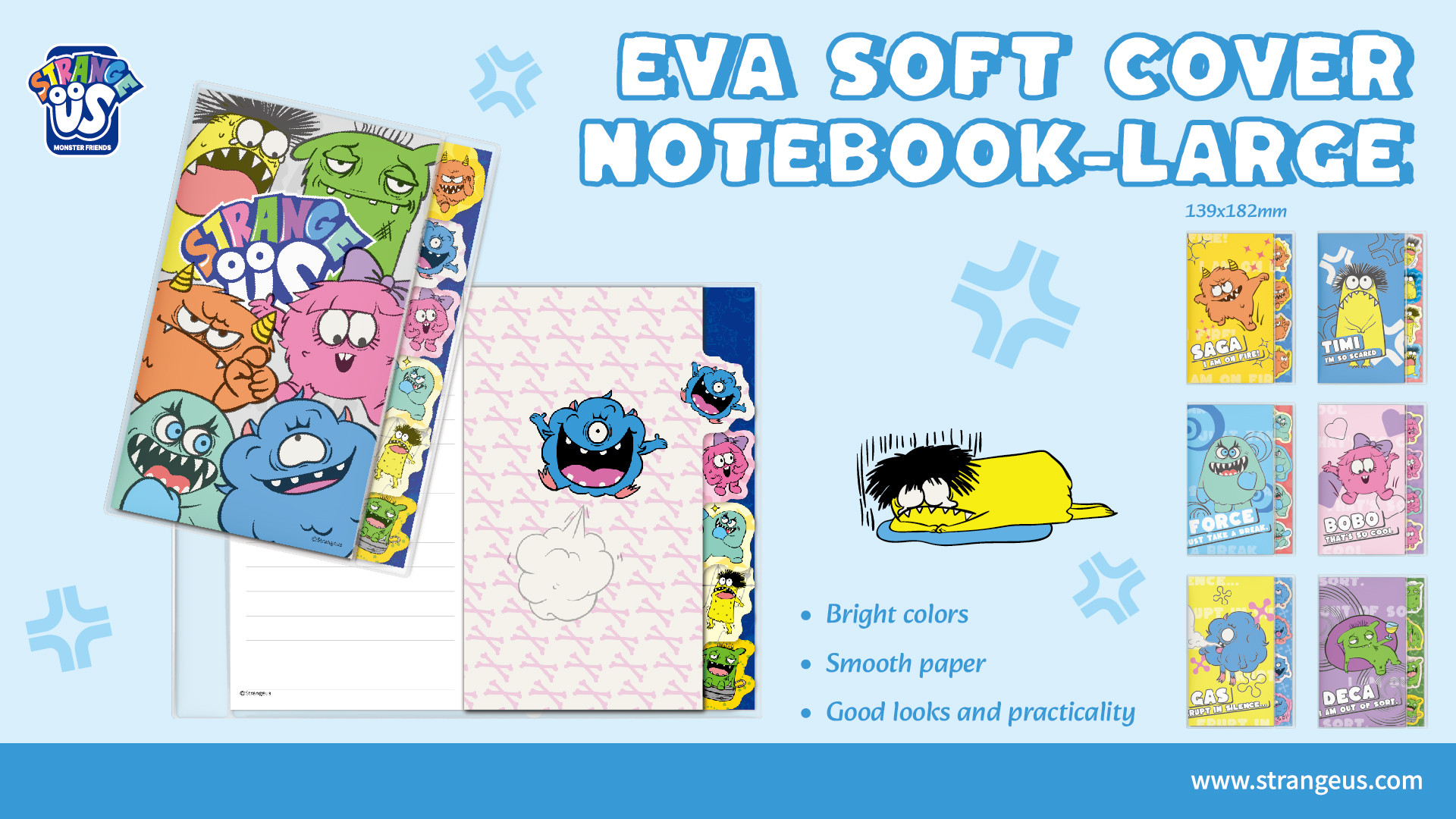 Cute Monster Click Pens