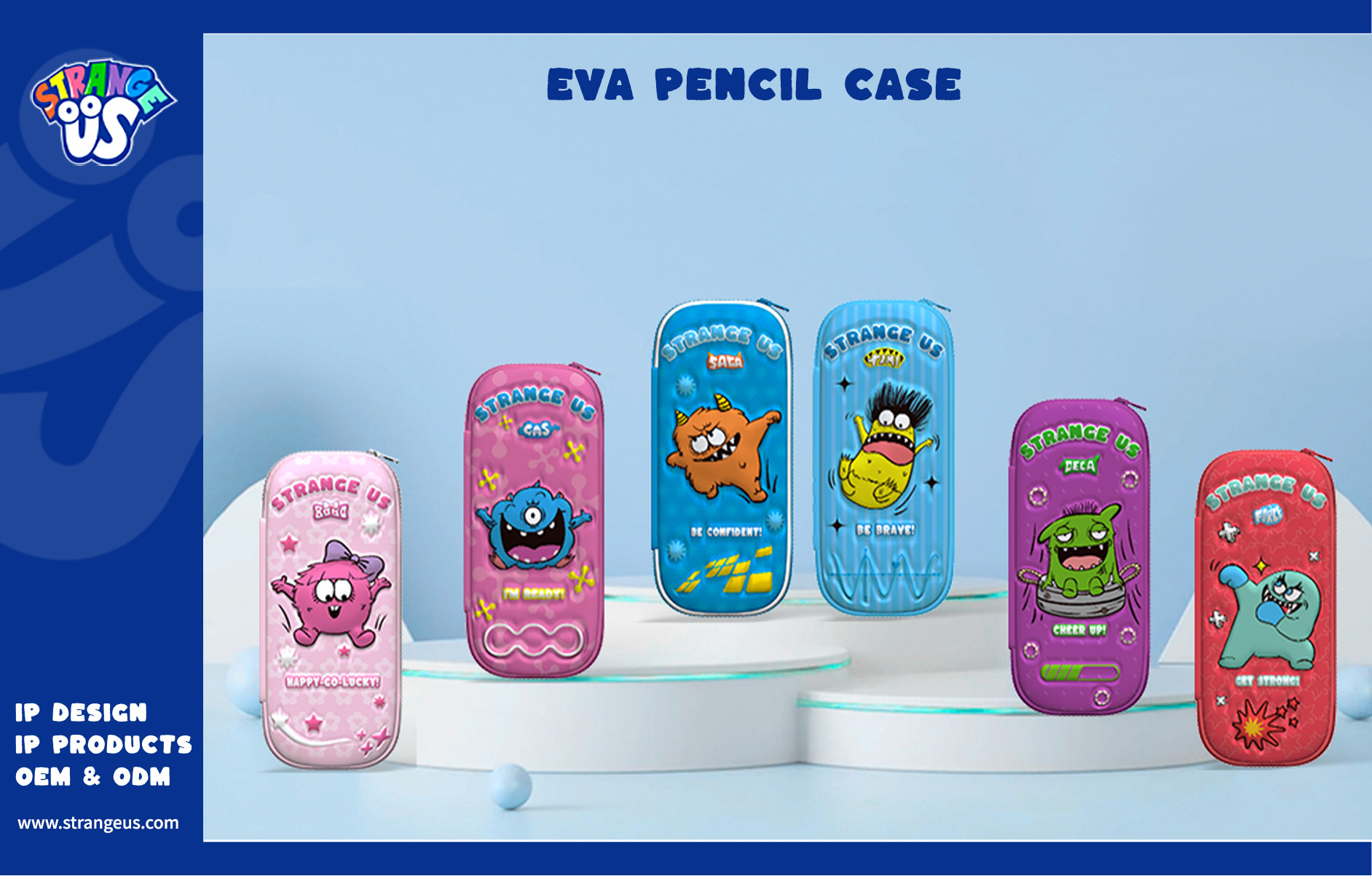 Cute Monster Click Pens