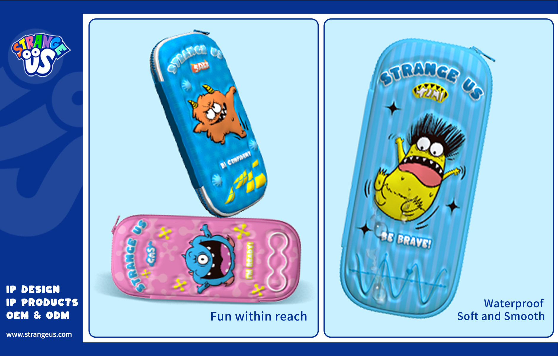 Cute Monster Click Pens