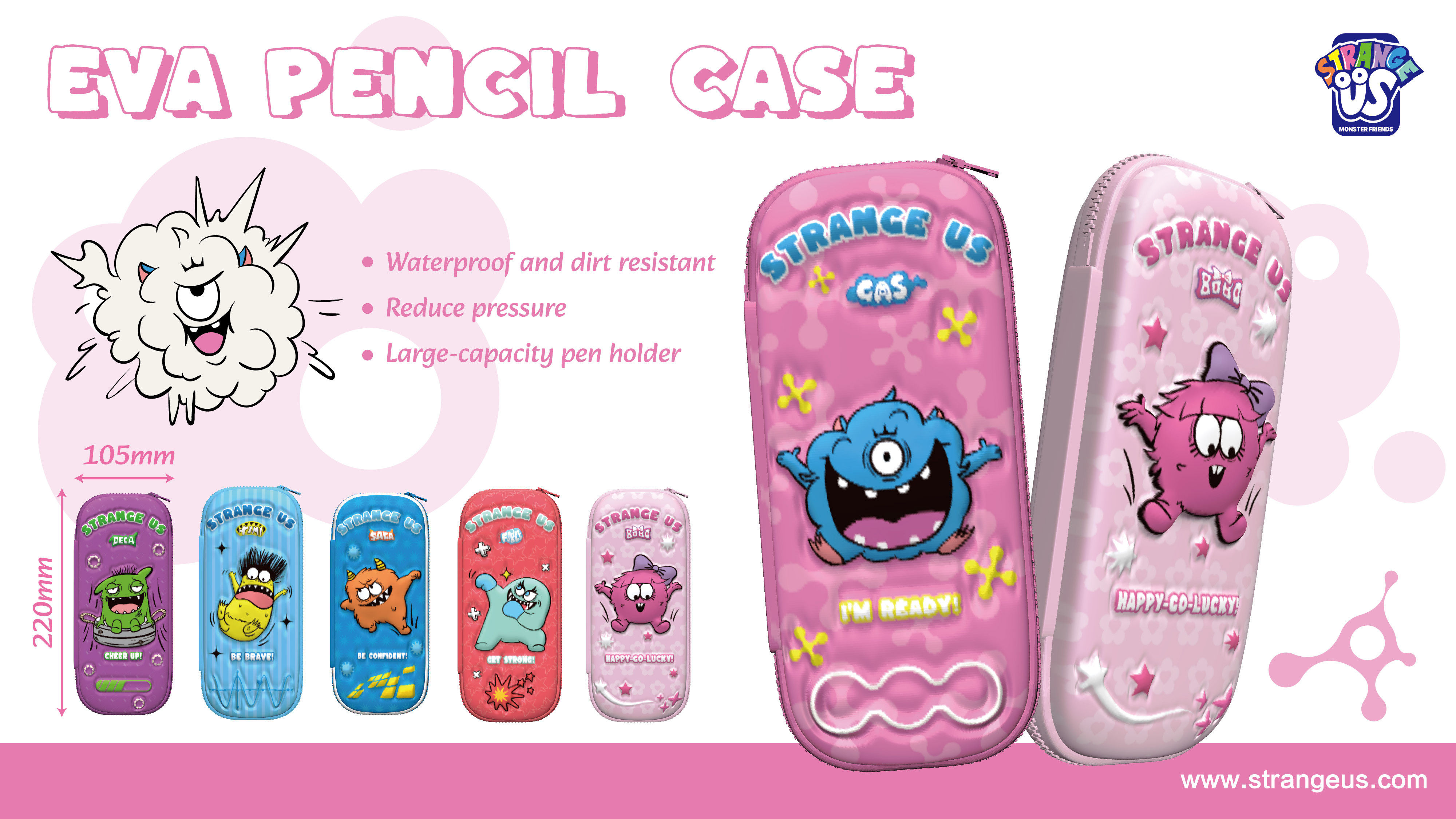 Cute Monster Click Pens