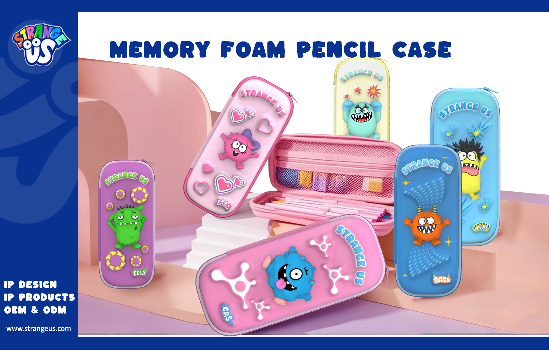 Cute Monster Click Pens