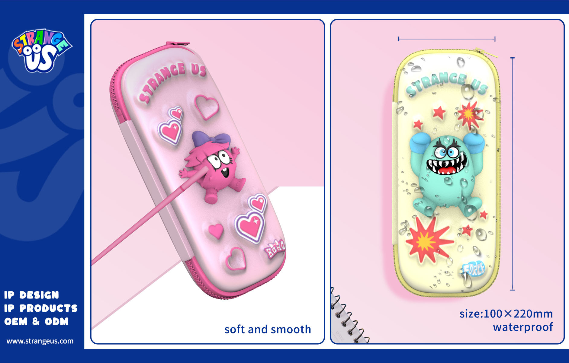 Cute Monster Click Pens