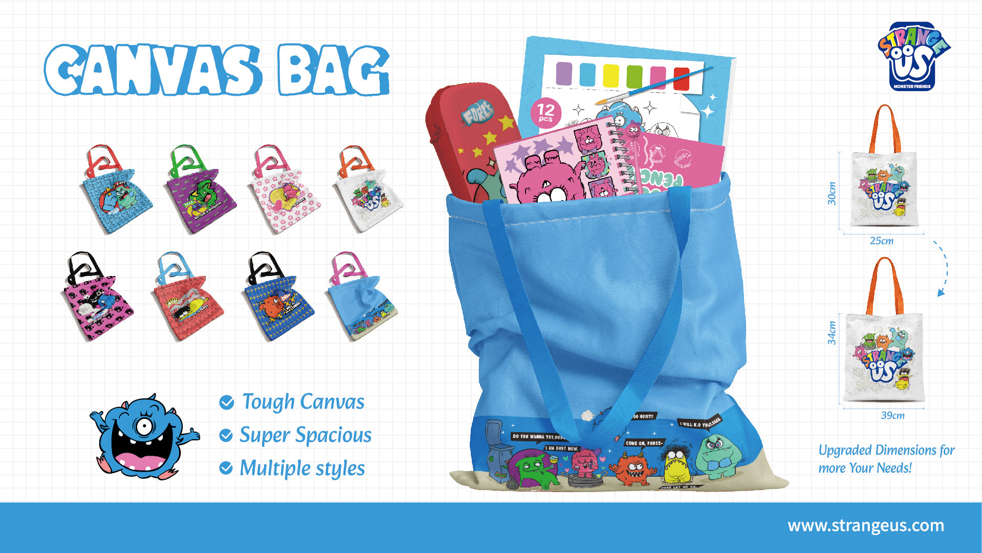 Cute Monster Click Pens