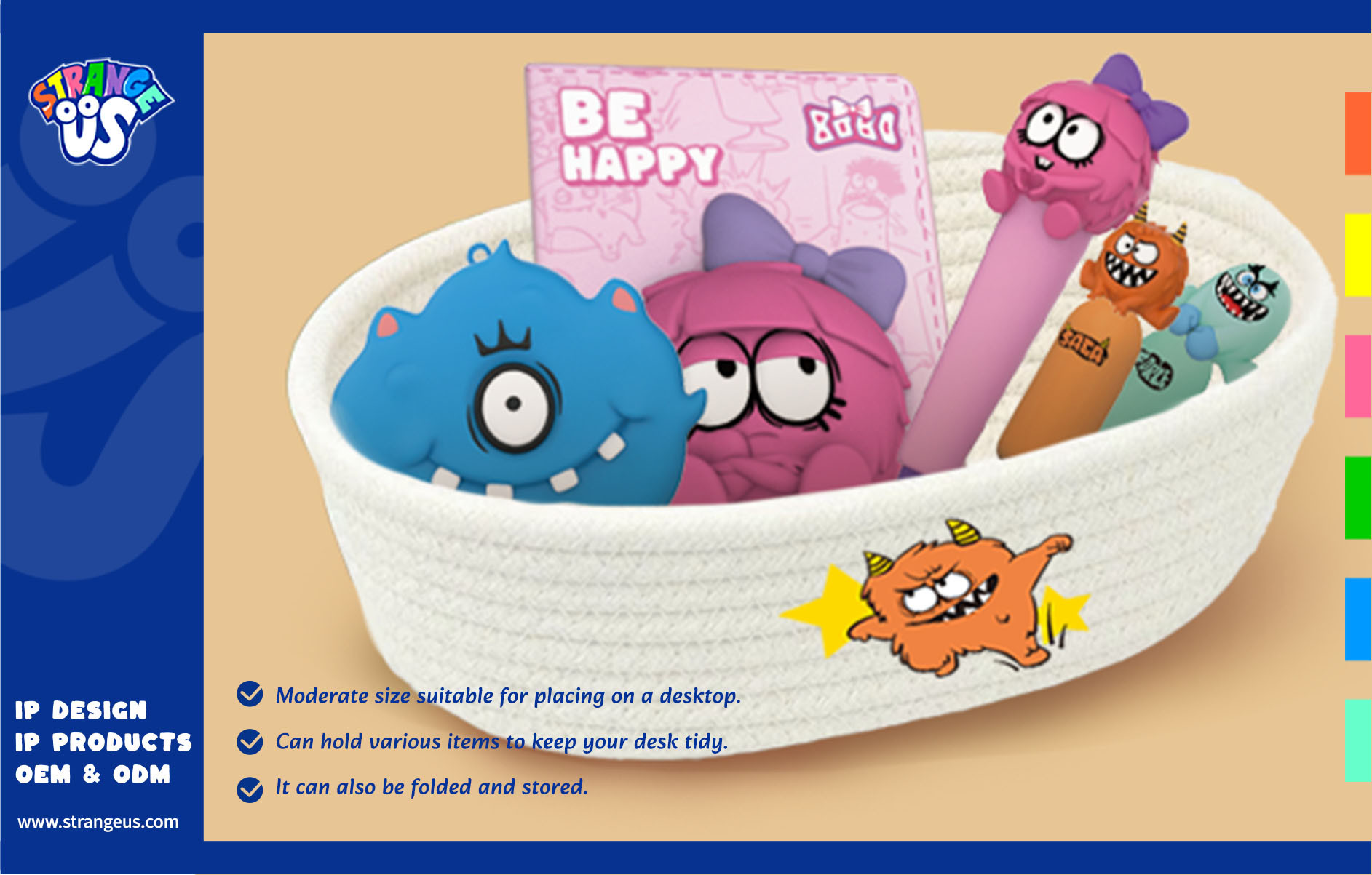 Cute Monster Click Pens