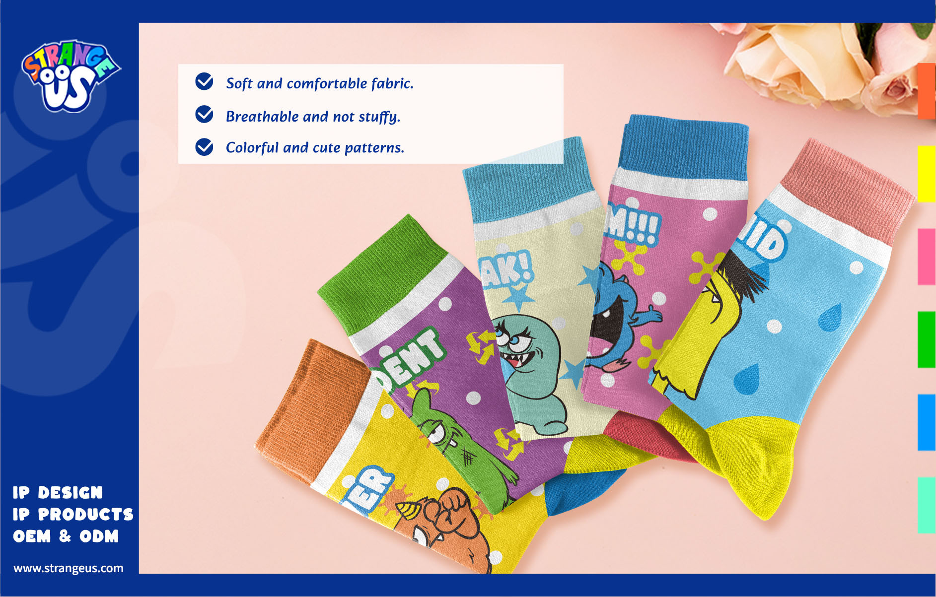 Cute Monster Click Pens