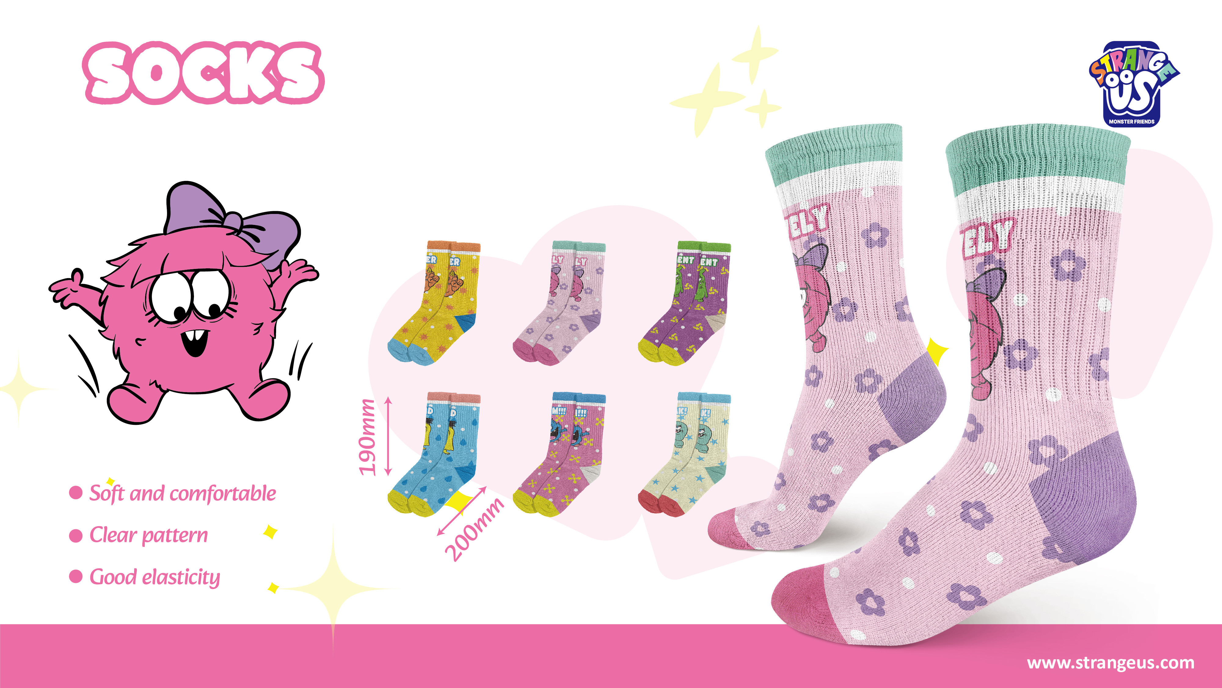 Cute Monster Click Pens